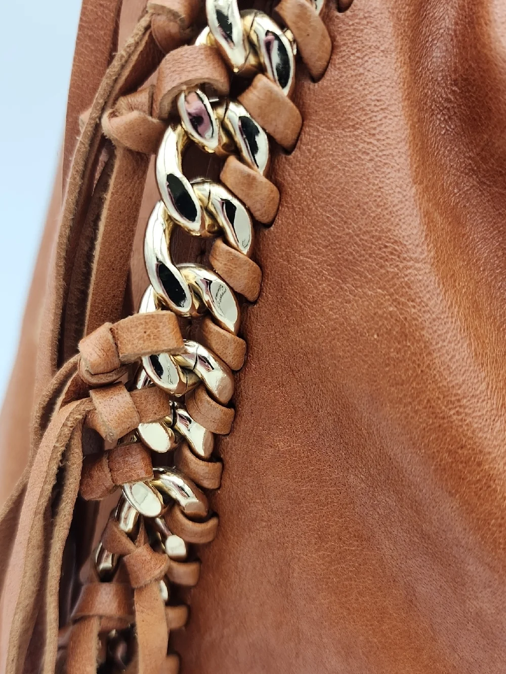 Michael‎ Kors Brown Suede Fringe Hobo Bag